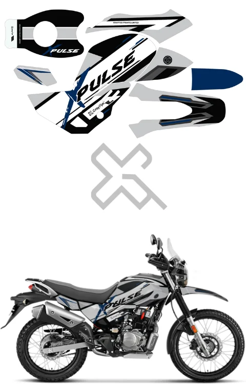 Full Body Sticker Compatible with Xpulse 200 4V | Made In Premium Matte Vinyl With FPF (Fade Protection Film), Waterproof, Precut Sticker, Pack Of 1 Compatible with Both Side